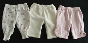LOTTO 0 pantaloni bambina 3 mesi ottime condizioni invernali caldi pinguini pile velluto Carter's ON - Foto 1 di 1