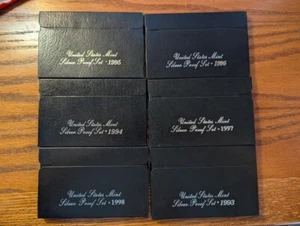 US Silver Proof Sets 1993 thru 1998 all with COA - Picture 1 of 1
