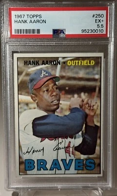 1967 Topps - Hank Aaron - ¡PSA 5,5! Foto 1 de 2