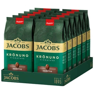 JACOBS Kaffeebohnen Krönung Aroma-Bohne kräftig ganze Kaffee Bohnen 12 x 500g - Bild 1 von 7