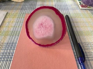 Rebanada de ágata pulida natural de luz nocturna geoda de cristal piedra preciosa curación Reiki - Imagen 1 de 4