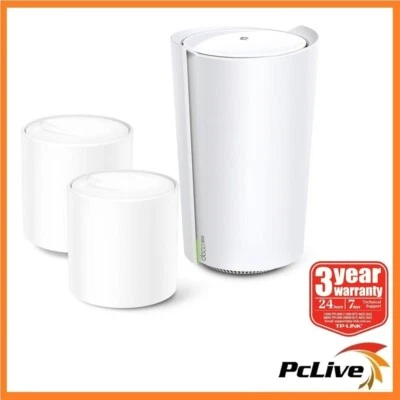 TP-LINK Deco X73-DSL 3 Pack AX5400 VDSL Whole Home Mesh WiFi 6 Modem Router VOIP - image 1 of 4