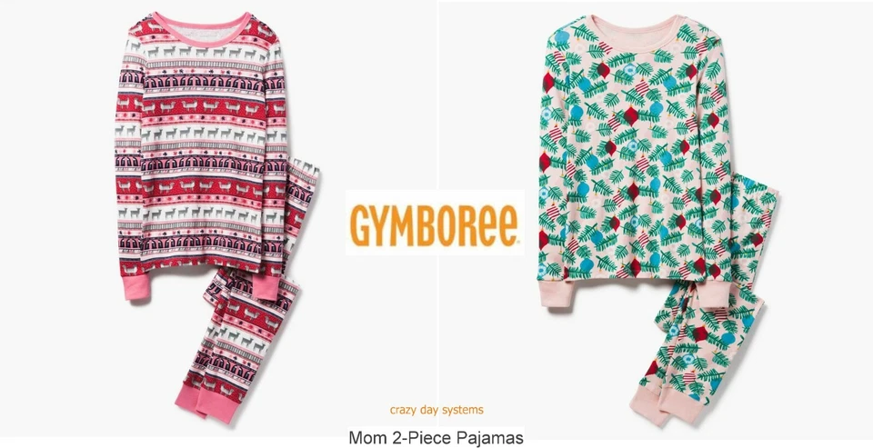  Pijama Gymboree Mamá 2 Piezas Pijama Isla Feria o Adornos Grande, XLarge Mujer Foto 1 de 1