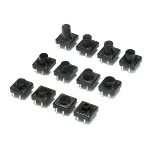 12x12 Tact Switch Tactile Push Button Switch Height 4.3mm~15mm 4Pin Micro Switch - Picture 1 of 7