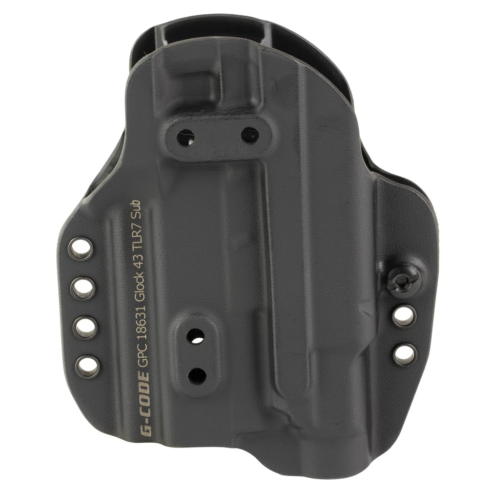 G-Code Prime Carry IWB/OWB Holster Fits Glock 43MOS w/ TLR-7 SUB GPC-K01-186L31