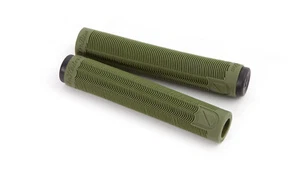 S&M BMX bike Grips HODER Green Flangeless FIT usa! freestyle SE GT HARO Fly NEW - Picture 1 of 1