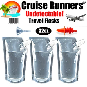 Kit fiaschetta nave da crociera rum runner crociera alcool liquore sneak alcol sacchetto di plastica - Foto 1 di 22
