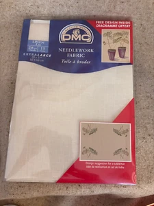 DMC Needlework Fabric Linen 28 Count Extra Large 20" x 27" Ivory - New - Picture 1 of 4