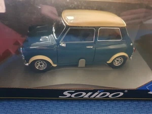 SOLIDO Prestige MINI Cooper S AQUA BLUE 1/18 Scale Die Cast Car - Picture 1 of 16