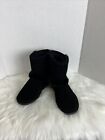 Bearpaw Black Suede Winter Snow Boots Girl Size 6