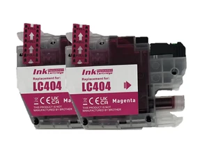 Replacement LC404 Ink Cartridge LC 404 for MFC-J1205W MFC-J1215W (2 Magenta) - Picture 1 of 1