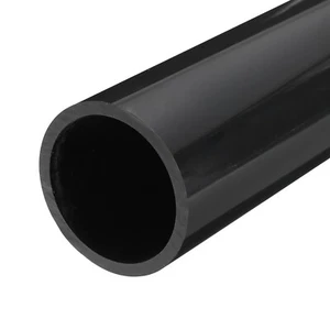 PVC Rigid Round Pipe 63.8mm(2 1/2") ID 75mm(3") OD 350mm Dark Grey High Impact - Picture 1 of 6