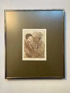 BLM Vintage Limited Edition 2/10 Etching by Californian Artist Milly St. Charles - Picture 1 of 7
