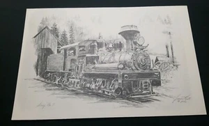 JONNI HILL EL DORADO PLACERVILLE CA PRINT ESTATE FIND SHAY NO. 8 TRAIN LOCO - Picture 1 of 4