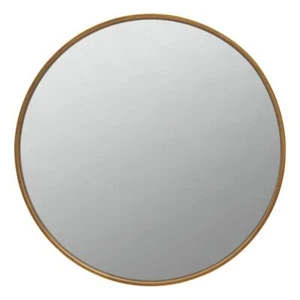 Coaster O'Malley Mid-Century Glass Round Wall Mirror in Brass Finish - Picture 1 of 2