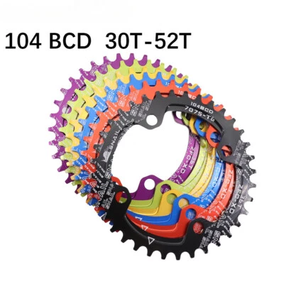 Round tooth Narrow Wide Ultralight Tooth Plate MTB Mountain Bike BCD Chainwheel - Image 1 of 4