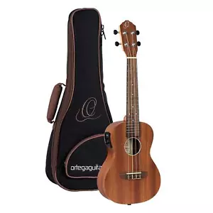 Ortega Guitars 4-String Timber Series Concert Acoustic-Electric Ukulele w/Bag... - Picture 1 of 11