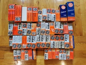Lot of 54 General Electric GE Vintage Electron Vacuum Tube - Untested Bundle - Picture 1 of 6