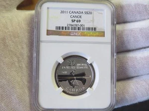 2011 Silver $20 Canada Canoe (NGC SP69) – Very Nice! - Picture 1 of 6