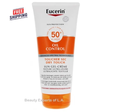 Eucerin Oil Control Dry Touch Sun Gel-Crema SPF50+ 200 ml Ultra Ligero Foto 1 de 2