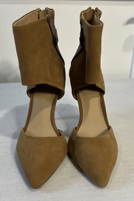 Joe's Jeans Puño al Tobillo Marrón Gamuza Tacón Alto Zapatos Talla 7.5 M Foto 1 de 4