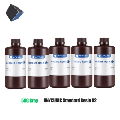 5 kg (grigio) ANYCUBIC resina standard V2 405 nm per stampante 3D LCD SLA grigio resina UV