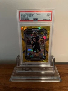 2023 Prizm Draft Picks Rookie Card Tyson Bagent Gold Ice #110 PSA 9 Mint! - Photo 1/8