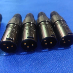 4Pcs  NEUTRIK Balanced 3-Pin XLR Microphone Repair Upgrade Plug Connector DIY - Picture 1 of 7