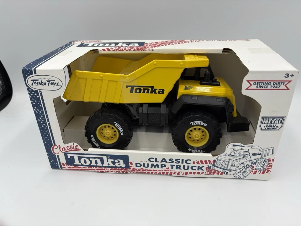 Classic Tonka Toys Metal Dump Truck Construction Vehicle 8" -