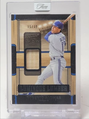 ROBERTO ALOMAR 2025 PANINI TRES Y DOS LUMINOSO PARCHE DE MADERA /49 Q5686 Foto 1 de 2