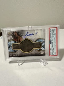 2017 WWE Topps Legends, Booker T Bronze WCW Championship Belt Auto 42/99 - Picture 1 of 2