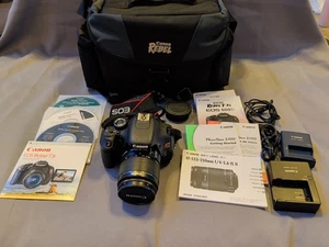 Canon EOS Rebel T3i 600D 18MP DSLR con EF-S 18-55mm 1:3.5 - 5.6 IS II - Imagen 1 de 11