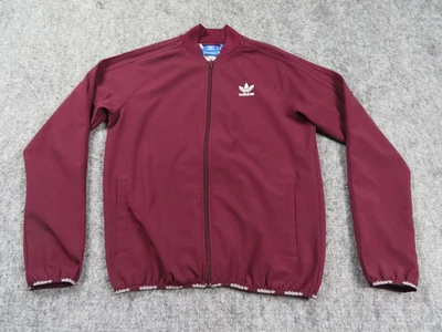 Chaqueta Adidas Para Hombre Mediana Roja Firebird Superstar Trifolio Pista Cremallera Completa Retro Foto 1 de 4