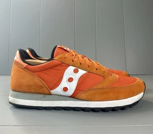 Saucony Jazz Original Suede Orange  Sneakers Shoes Men's 10.5 Retro S2044 341 - Picture 1 of 15