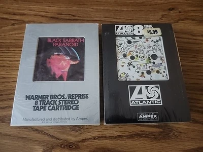 Led Zeppelin+ Black Sabbath 1st issue 8 track tapes 1970 USA w/ slipcase sleeves - Bild 1 von 4