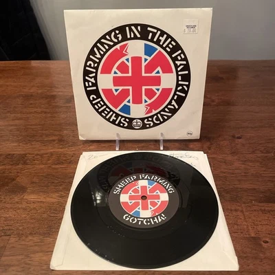 Crass – Sheep Farming In The Falklands - 7" Vinyl Record Single 1983 - Image 1 of 3