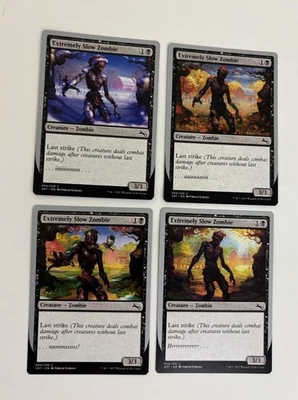 Unstable Extremely Slow Zombie Set of 4 Summer Fall Winter Spring NM MTG Magic - Image 1 of 4