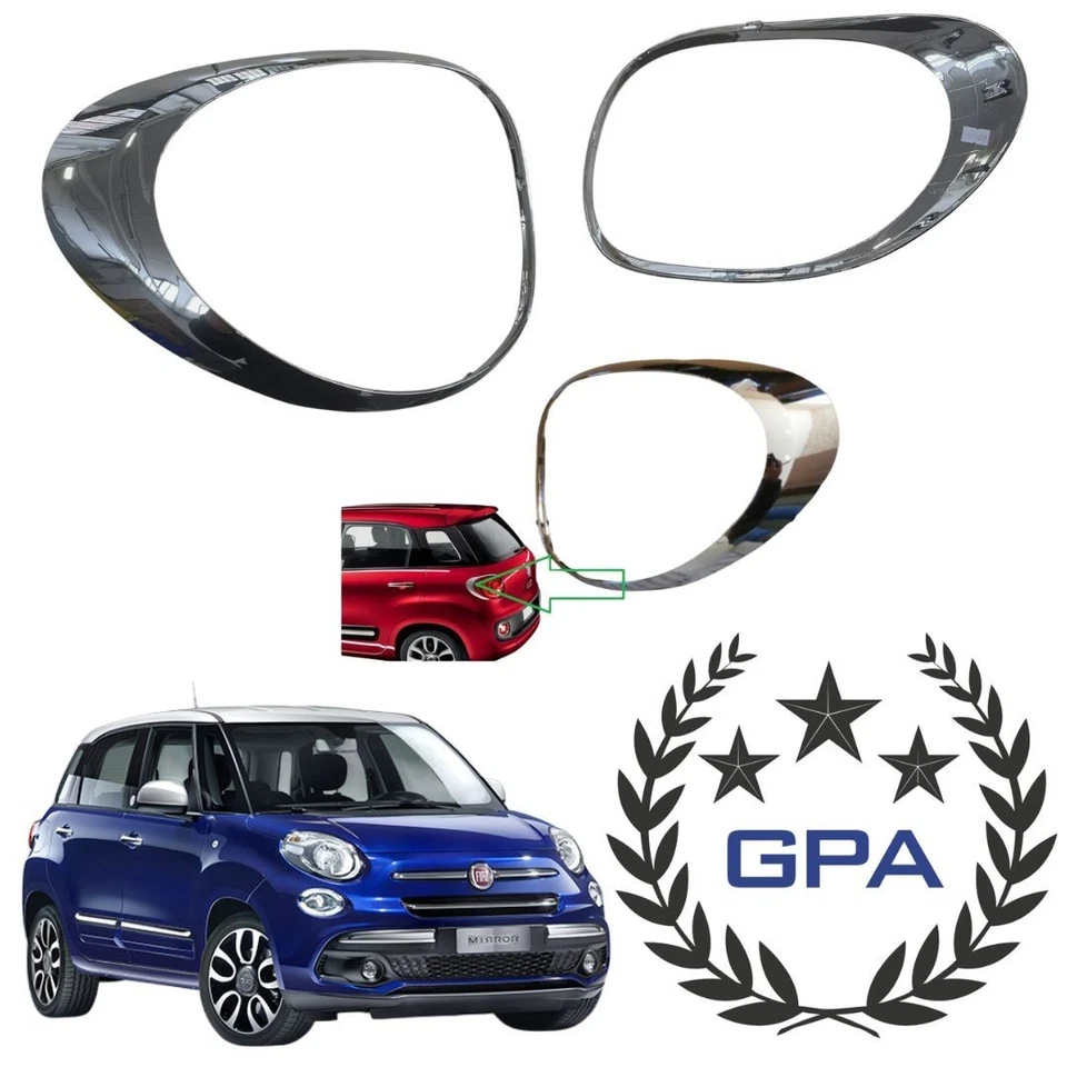 CORNICE FANALE POSTERIORE FIAT 500 L CROMATA SINISTRA 2012 2013 2014 2015 2016 - Immagine 1 di 1