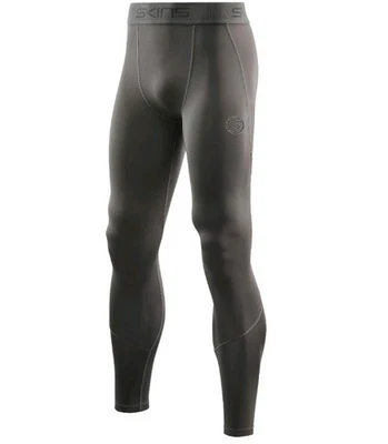 SKINS Men's Long Compression Tights Series 2 Size Medium Charcoal Grey Training - Image 1 of 4