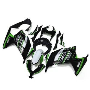 Green Black White Fairing Kit For Kawasaki EX300R Ninja 300 2013 - 2017 Bodywork - Bild 1 von 8