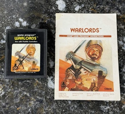Warlords (Atari 2600, 1981) Cartridge & Manual CLEANED NICE!! - Image 1 of 4