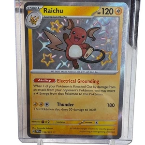 Pokemon TCG Raichu 132/091 Destino Paldeo Shiny Carta Rara Ottime Condizioni - Foto 1 di 2