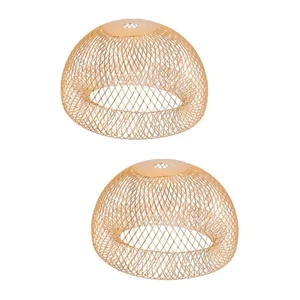 2 Pack Wire Light Shade Lampshade for Hanging Metal Replacement - Picture 1 of 6