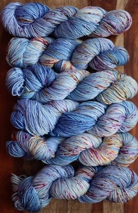 Handgefärbte Wolle Merino/Seide je 100 g - Bild 1 von 6