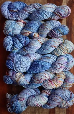 Handgefärbte Wolle Merino/Seide je 100 g - Bild 1 von 4