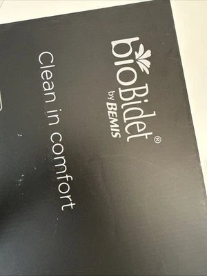Сиденье на унитаз Bio Bidet от Bemis чистое комфортное белое в коробке биде с тонкими краями - Изображение 1 из 3
