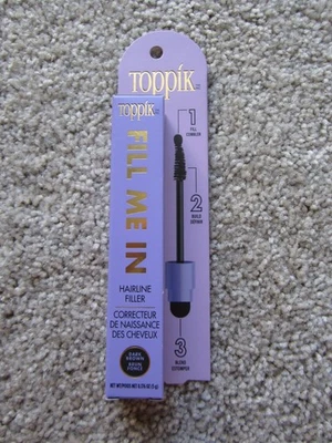 Relleno Toppik Fill Me In Hairline marrón oscuro 0,176 oz. Foto 1 de 3