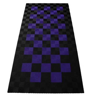RAMROXX Performance Bodenfliesen Garagenboden Floor 2,8mx5,6m Schwarz Violett 2