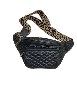 Kensie черный cheeta fanny pack adustable молнии передний карман  - Изображение 1 из 2