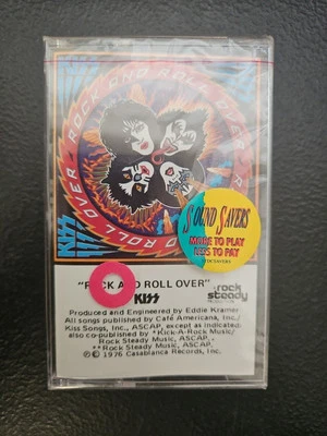 KISS Vintage Cassette Tape ROCK And ROLL OVER (1976)  Sealed - Image 1 of 4